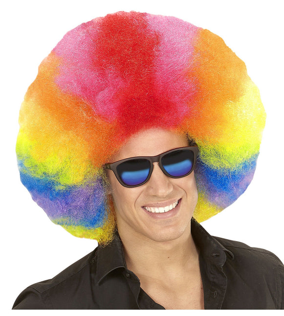 Kolorowa peruka Afro Extra Big