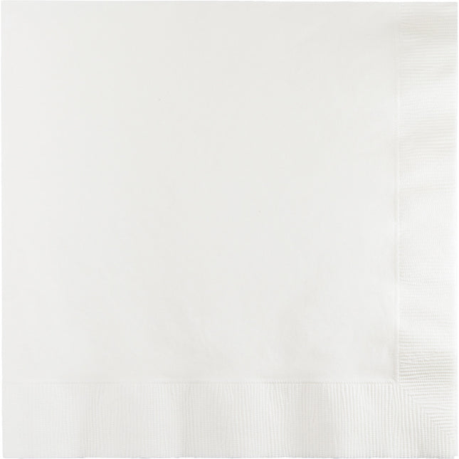 Białe serwetki 2-warstwowe 33cm 20szt