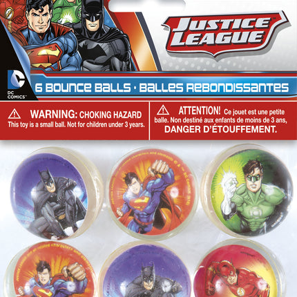 Piłka do odbijania Justice League 3cm 6szt.