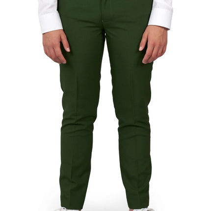 Ciemnozielony garnitur chłopiec nastolatek <tc>OppoSuits</tc>