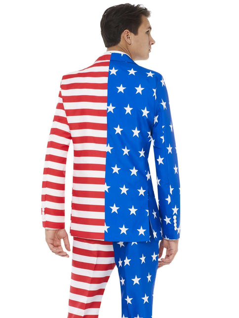 Męski garnitur z flagą USA <tc>Suitmeister</tc>