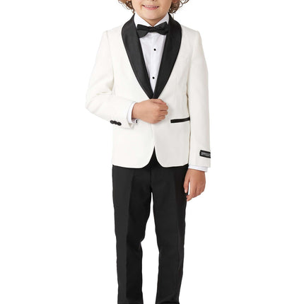 Chłopiec w białym smokingu <tc>OppoSuits</tc>