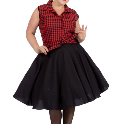 Rock N Roll 50S Dress Black Red Ladies