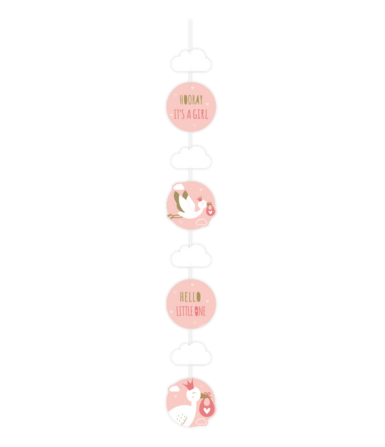Dekoracja wisząca Newborn Baby Girl 120cm