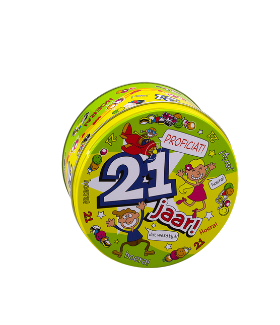 Bębenek na cukierki 21 lat 14 cm