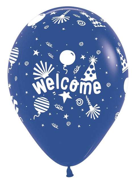 Balony Welcome Fashion Solid Mix 30cm 25szt