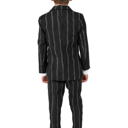 Czarny garnitur w prążki dla chłopca <tc>Suitmeister</tc>