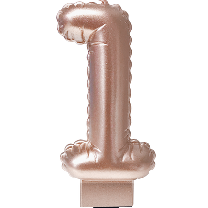 Balon foliowy świeca różowe złoto 1 10 cm