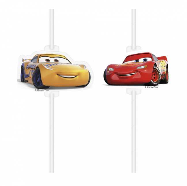 Cars 3 Słomki papierowe 4 szt.