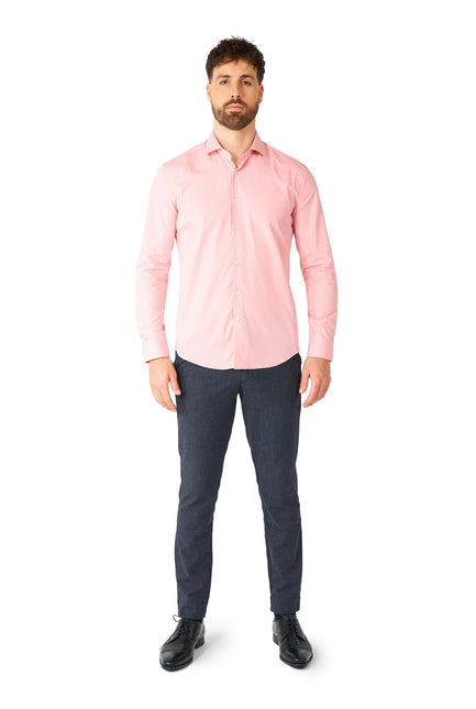Jasnoróżowa koszula męska <tc>OppoSuits</tc>
