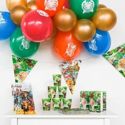 Balony Zwierzęta Safari 8szt