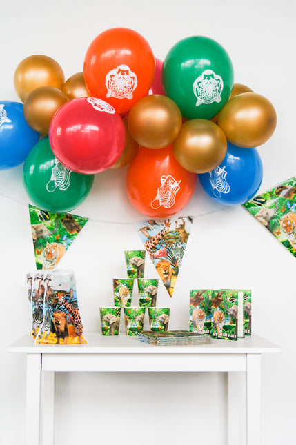 Balony Zwierzęta Safari 8szt