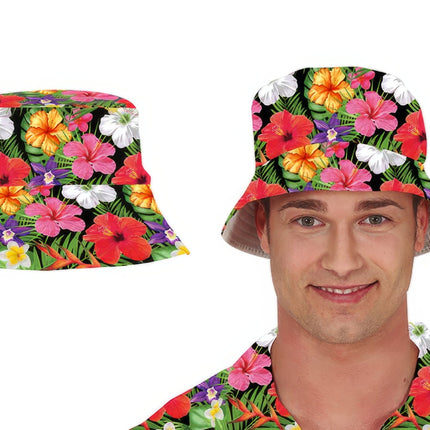 Hawaii Bucket Hat Flowers