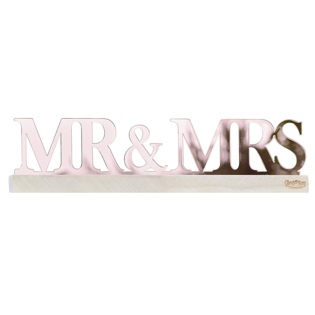Dekoracja stołu Mr& Mrs 20cm