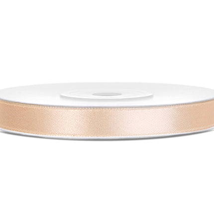 Wstążka satynowa Vanilla Creme 6mm 25m