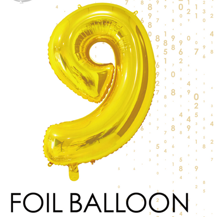 Balon foliowy Figure 9 Gold 66cm