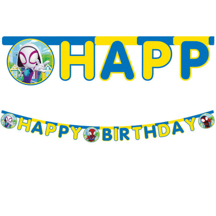 Chusta Spidey Letter Happy Birthday 2m