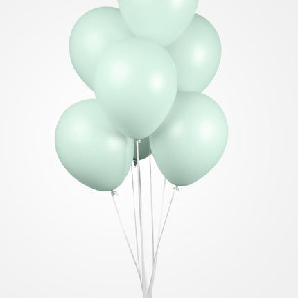 Miętowe zielone balony Pastel Macaron 30cm 50szt