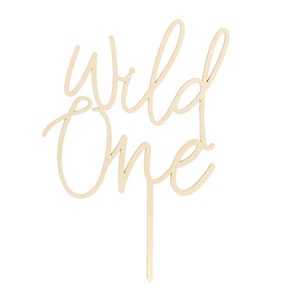 Topper na tort Wild One Wood 22 cm