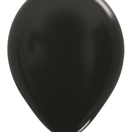 Balony Metallic Black 30cm 50szt