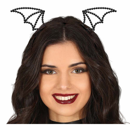 Opaska do włosów nietoperz na Halloween