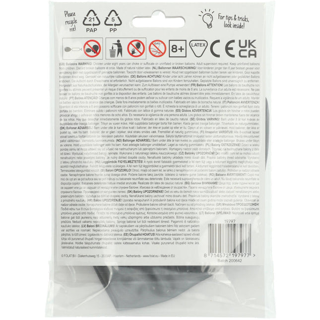 Srebrny balon metaliczny Moondust Silver 80cm