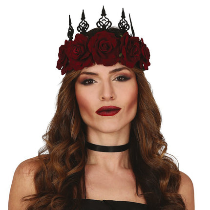 Wianek z kwiatów na Halloween