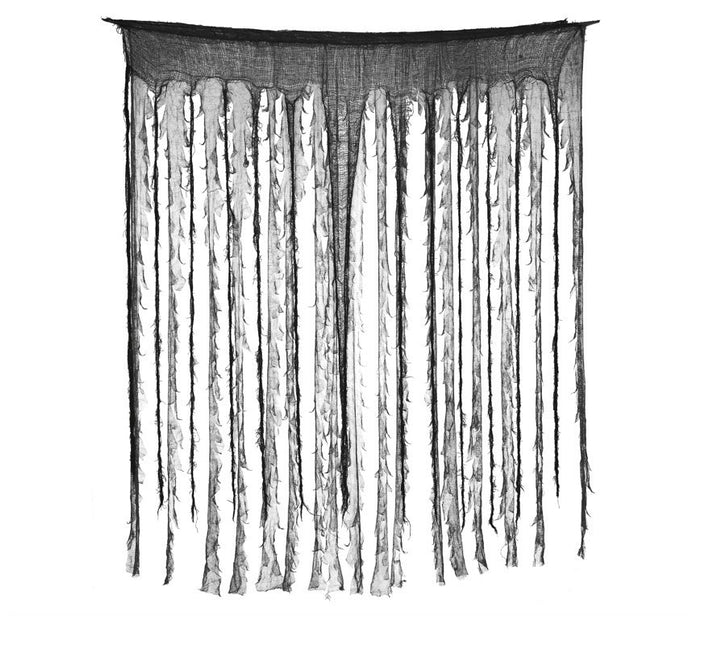 Zasłona na Halloween czarny/szary 1,9 m