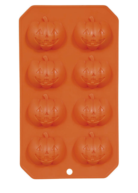 Halloweenowe foremki do lodu Dynie 22 cm 8 szt.