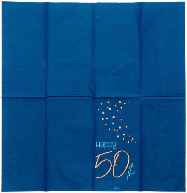 Serwetki 50 Years Blue 33cm 10szt