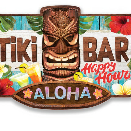 Hawaii Plate Tiki Bar 35 cm