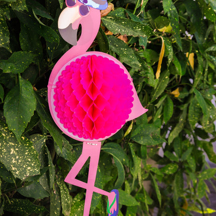 Hawaii Honeycomb Flamingo 58 cm