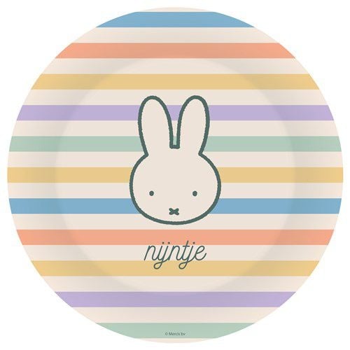 Kolorowe talerzyki Miffy 23cm 8szt