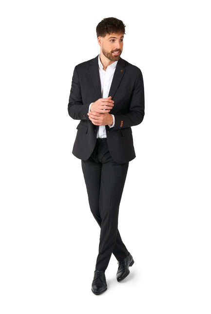 Czarny codzienny garnitur męski <tc>OppoSuits</tc>