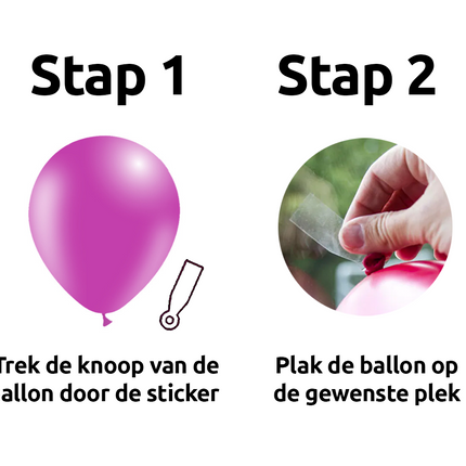 Naklejki na balony 6cm 20szt