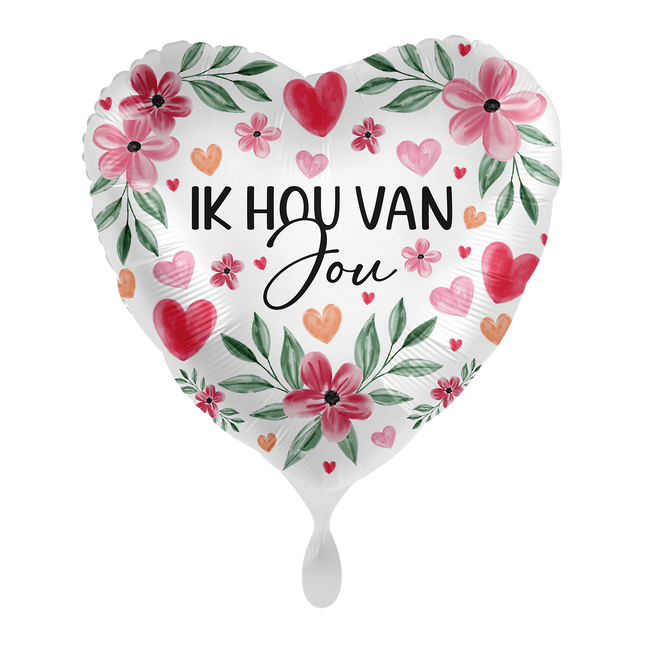 Pusty balon helowy Kocham Cię