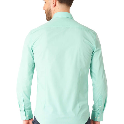 Miętowo-zielona koszula męska <tc>OppoSuits</tc>