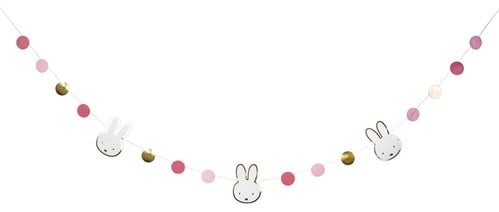 Girlanda Miffy Jasnoróżowa 3m