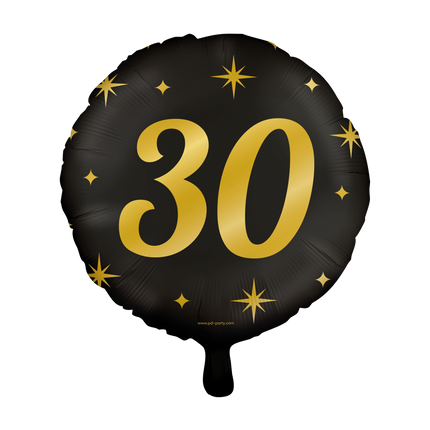 Balon helowy 30 lat pusty 30 cm