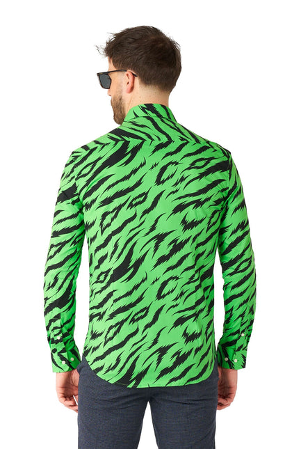 Zielona koszula męska Tiger <tc>OppoSuits</tc>