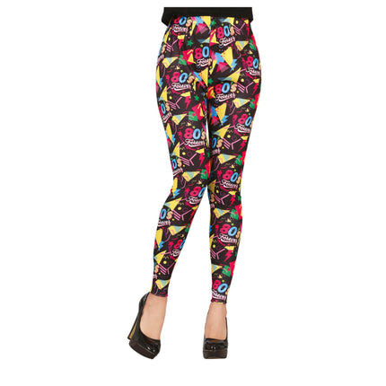 Neonowe legginsy 80S Rainbow Ladies