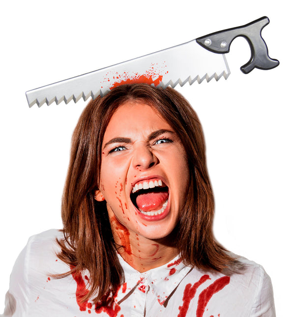 Opaska do włosów na Halloween Fałszywa piła