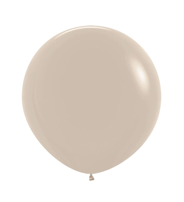Balony Biały Piasek 61cm 10szt