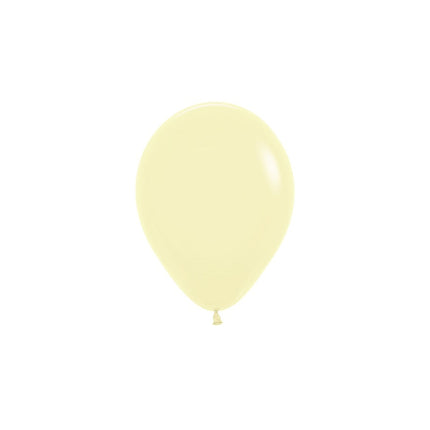 Balony Pastel Matte Yellow 12cm 50szt