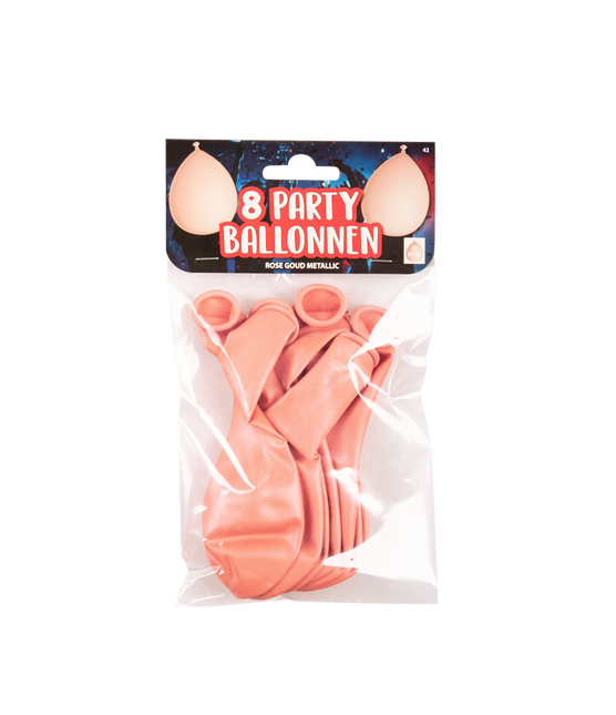 Balony Rose Gold Metallic 30cm 8szt