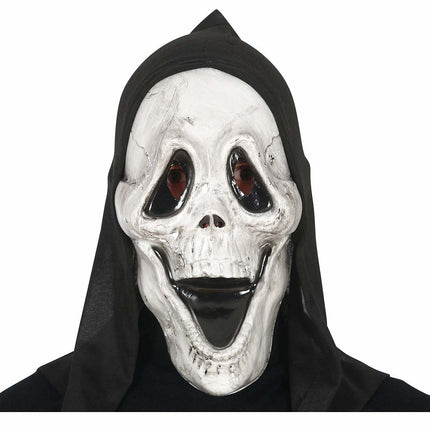 Czarno-biała maska na Halloween Duch
