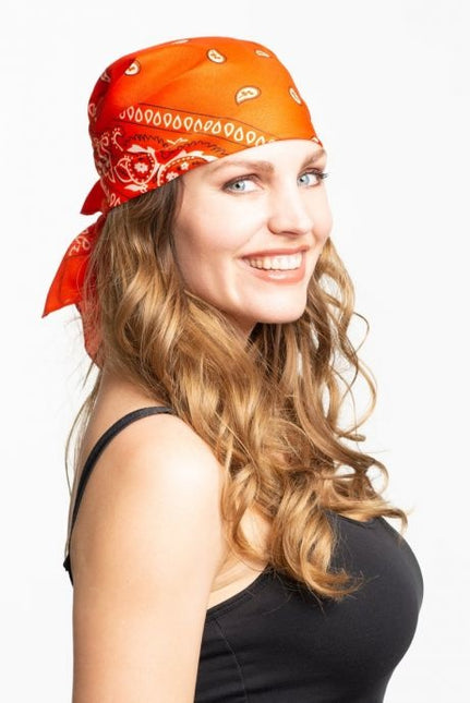 Bandana tradycyjna pomarańczowa 55 cm