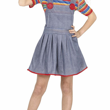 Kostium lalki na Halloween dla dziewczynki