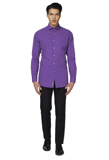 Fioletowa koszula męska <tc>OppoSuits</tc>