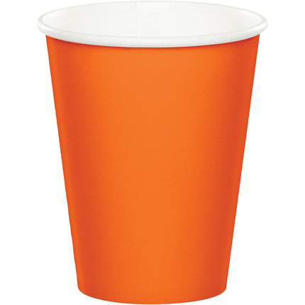 Kubki pomarańczowe 256ml 8szt
